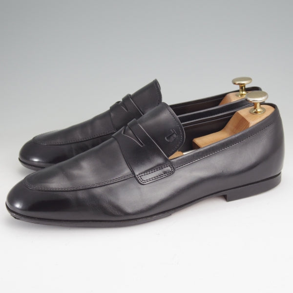 美品★(伊)TOD'S/トッズ SIZE 6【同系モデル定価￥113,300-★コインローファー/黒】カーフ/メンズ★m985
