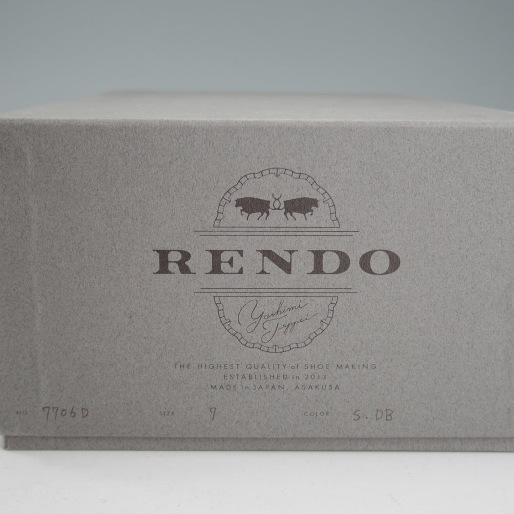極上★(浅草)RENDO/レンド SIZE 7【定価￥84,700-★ダイナイトソール仕様/7706】チャッカブーツ/スエード/濃茶/メンズ★p067