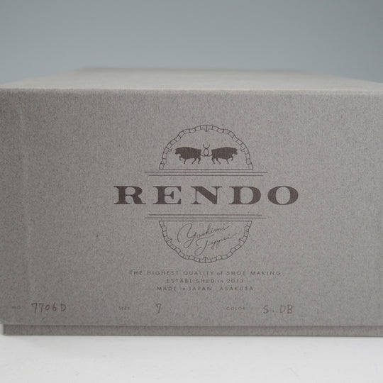 極上★(浅草)RENDO/レンド SIZE 7【定価￥84,700-★ダイナイトソール仕様/7706】チャッカブーツ/スエード/濃茶/メンズ★p067