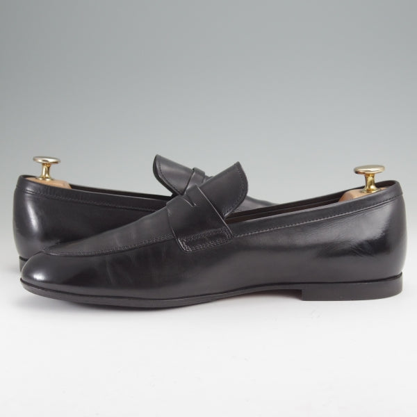 美品★(伊)TOD'S/トッズ SIZE 6【同系モデル定価￥113,300-★コインローファー/黒】カーフ/メンズ★m985