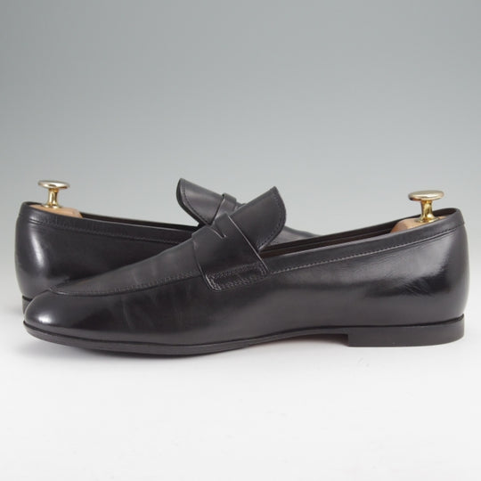 美品★(伊)TOD'S/トッズ SIZE 6【同系モデル定価￥113,300-★コインローファー/黒】カーフ/メンズ★m985
