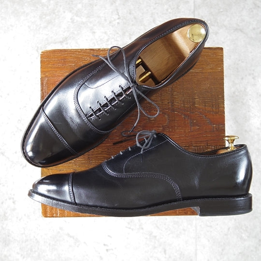 美品★(米)アレンエドモンズ 9.5D【定価￥132,000-★パークアベニュー/Park Avenue】ストレートチップ/カーフ/黒/ALLEN EDMONDS★n491