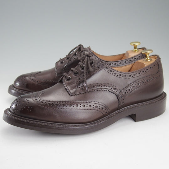 極美品★トリッカーズ SIZE 8【定価￥132,000-★ダイナイトソール/BOURTON/バートン】M5633/カントリーシューズ/濃茶/Tricker's★n492
