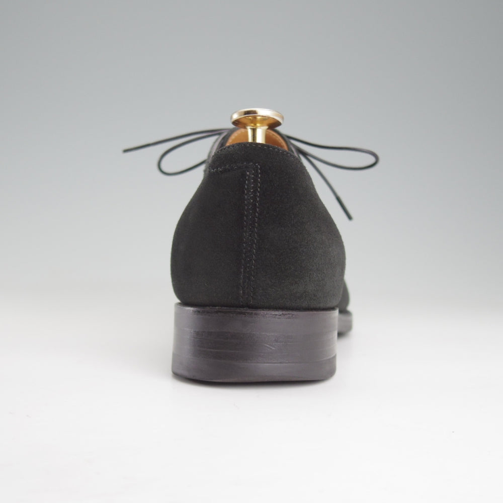 極上★三陽山長 SIZE 7【定価￥99,000-★ストレートチップ/友二郎】R2010ラスト/スエード/黒/メンズ/Sanyo Yamacho★p069