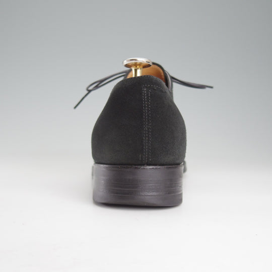 極上★三陽山長 SIZE 7【定価￥99,000-★ストレートチップ/友二郎】R2010ラスト/スエード/黒/メンズ/Sanyo Yamacho★p069