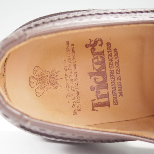 極美品★トリッカーズ SIZE 8【定価￥132,000-★ダイナイトソール/BOURTON/バートン】M5633/カントリーシューズ/濃茶/Tricker's★n492