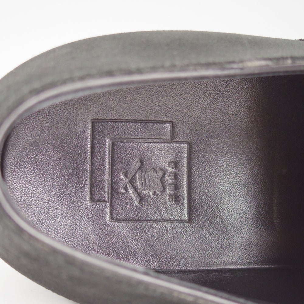 極上★三陽山長 SIZE 7【定価￥99,000-★ストレートチップ/友二郎】R2010ラスト/スエード/黒/メンズ/Sanyo Yamacho★p069