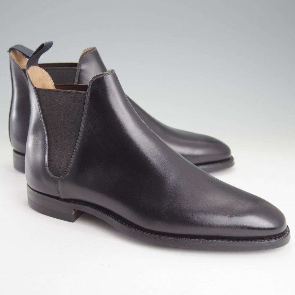 極美品★クロケット&ジョーンズ 7E【定価￥137,500-★サイドゴアブーツ/CHELSEA8】341ラスト/カーフ/黒/メンズ/Crockett&Jones★n998