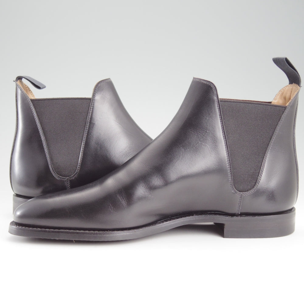 極美品★クロケット&ジョーンズ 7E【定価￥137,500-★サイドゴアブーツ/CHELSEA8】341ラスト/カーフ/黒/メンズ/Crockett&Jones★n998