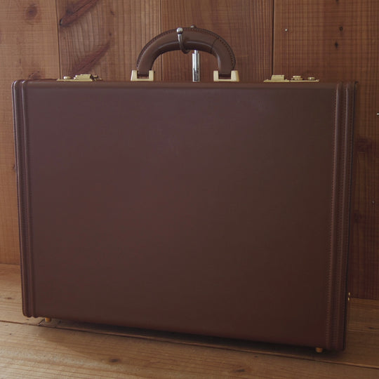 極上★銀座タニザワ/GINZA TANIZAWA【フルレザー仕様★アタッシュケース】メンズ/ビジネス/バッグ/ブリーフケース/茶/革/鞄★N5969