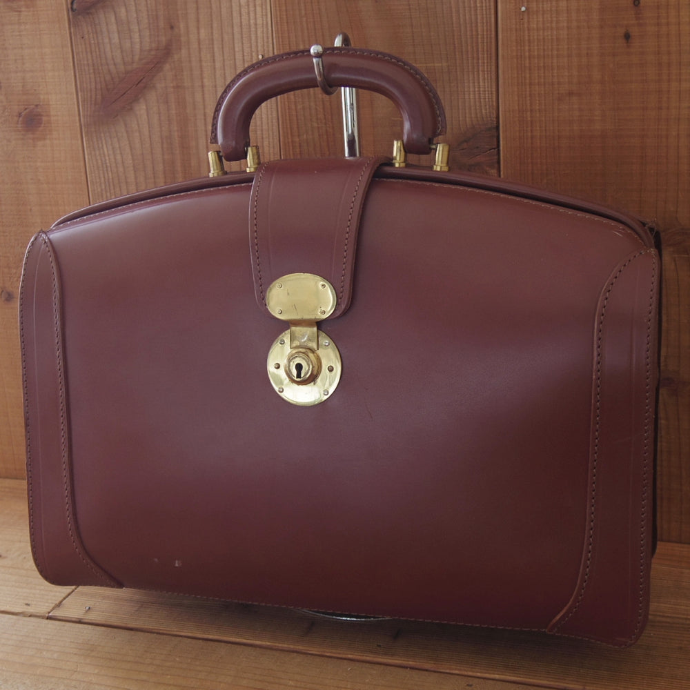 ★(英)Lloyd's/ロイズラゲッジ【貴重★ロイドフットウェア取扱/ダレスバッグ】ブリーフケース/メンズ/ビジネス/バッグ/茶/革/鞄★N5976