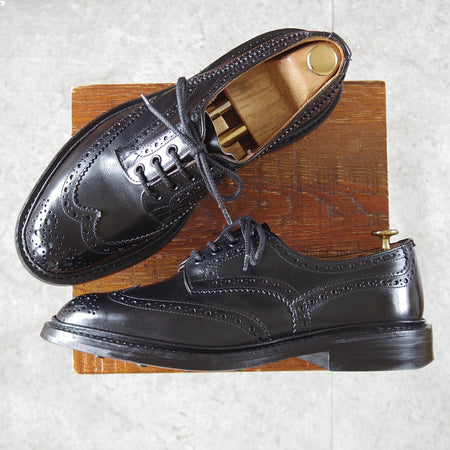 極上★トリッカーズ SIZE 8【定価￥132,000-★ダイナイトソール/BOURTON/バートン】5633/カントリーシューズ/カーフ/黒/Tricker's★p076