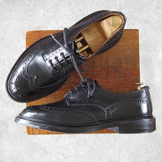 極上★トリッカーズ SIZE 8【定価￥132,000-★ダイナイトソール/BOURTON/バートン】5633/カントリーシューズ/カーフ/黒/Tricker's★p076