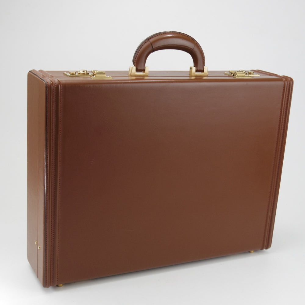 極上★銀座タニザワ/GINZA TANIZAWA【フルレザー仕様★アタッシュケース】メンズ/ビジネス/バッグ/ブリーフケース/茶/革/鞄★N5969