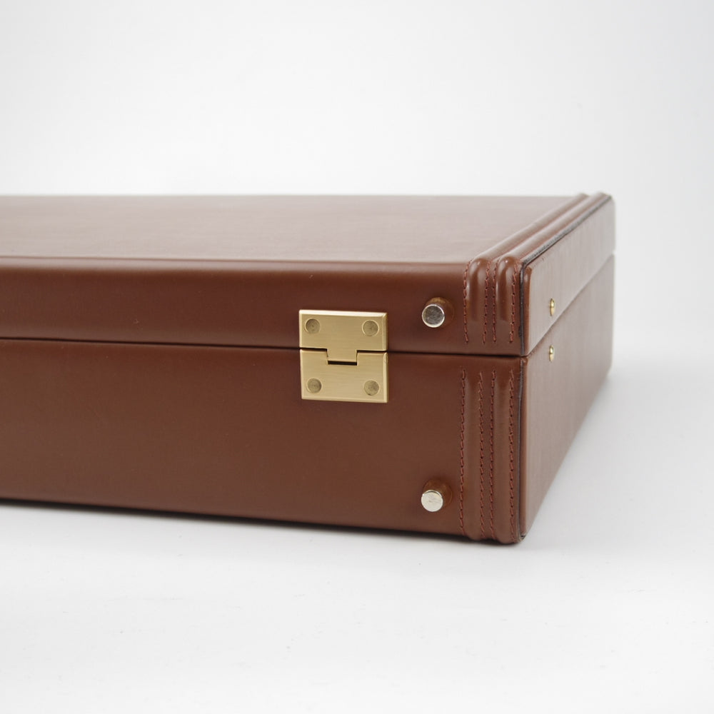 極上★銀座タニザワ/GINZA TANIZAWA【フルレザー仕様★アタッシュケース】メンズ/ビジネス/バッグ/ブリーフケース/茶/革/鞄★N5969