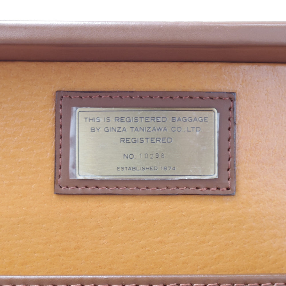 極上★銀座タニザワ/GINZA TANIZAWA【フルレザー仕様★アタッシュケース】メンズ/ビジネス/バッグ/ブリーフケース/茶/革/鞄★N5969