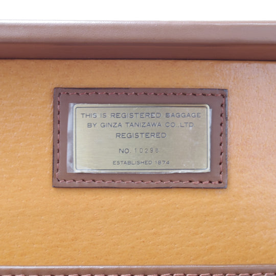 極上★銀座タニザワ/GINZA TANIZAWA【フルレザー仕様★アタッシュケース】メンズ/ビジネス/バッグ/ブリーフケース/茶/革/鞄★N5969