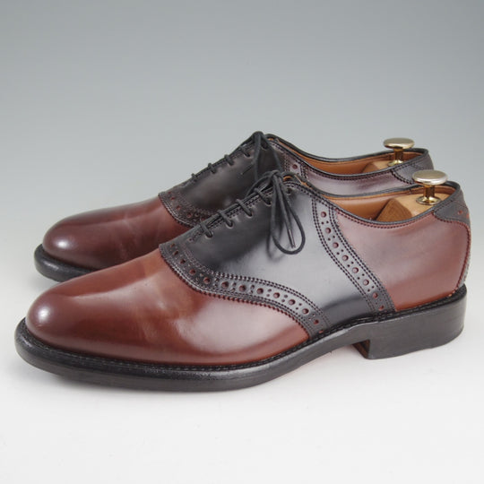 極上★(米)アレンエドモンズ 7.5E【現行定価24万円程度★コードバン仕様/茶×黒/Polo】サドルシューズ/コンビ/メンズ/ALLEN EDMONDS★p073