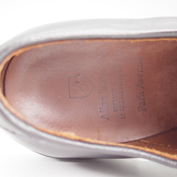 美品★(米)アレンエドモンズ 9.5D【定価￥132,000-★パークアベニュー/Park Avenue】ストレートチップ/カーフ/黒/ALLEN EDMONDS★n491