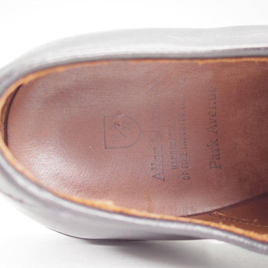 美品★(米)アレンエドモンズ 9.5D【定価￥132,000-★パークアベニュー/Park Avenue】ストレートチップ/カーフ/黒/ALLEN EDMONDS★n491