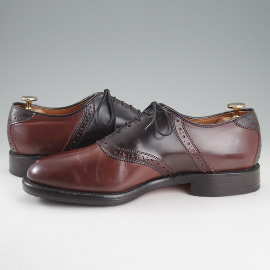 極上★(米)アレンエドモンズ 7.5E【現行定価24万円程度★コードバン仕様/茶×黒/Polo】サドルシューズ/コンビ/メンズ/ALLEN EDMONDS★p073