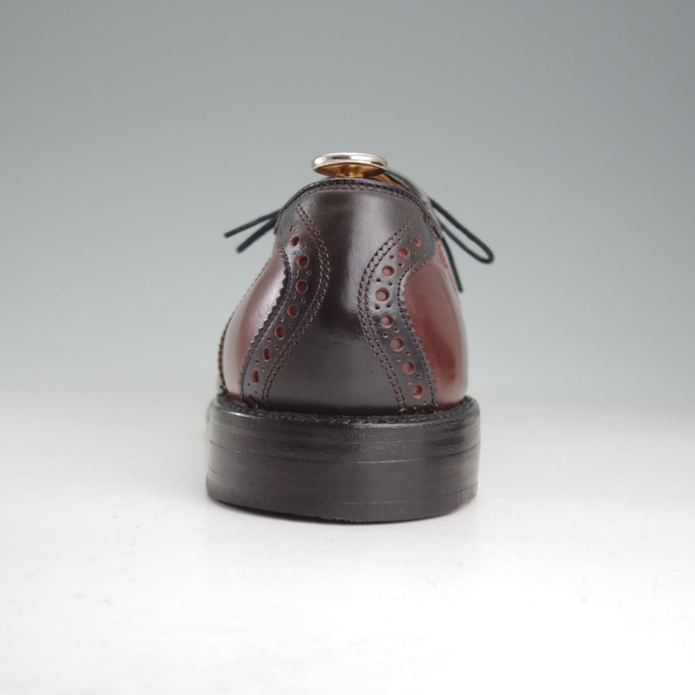 極上★(米)アレンエドモンズ 7.5E【現行定価24万円程度★コードバン仕様/茶×黒/Polo】サドルシューズ/コンビ/メンズ/ALLEN EDMONDS★p073