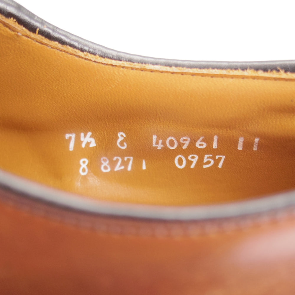 極上★(米)アレンエドモンズ 7.5E【現行定価24万円程度★コードバン仕様/茶×黒/Polo】サドルシューズ/コンビ/メンズ/ALLEN EDMONDS★p073