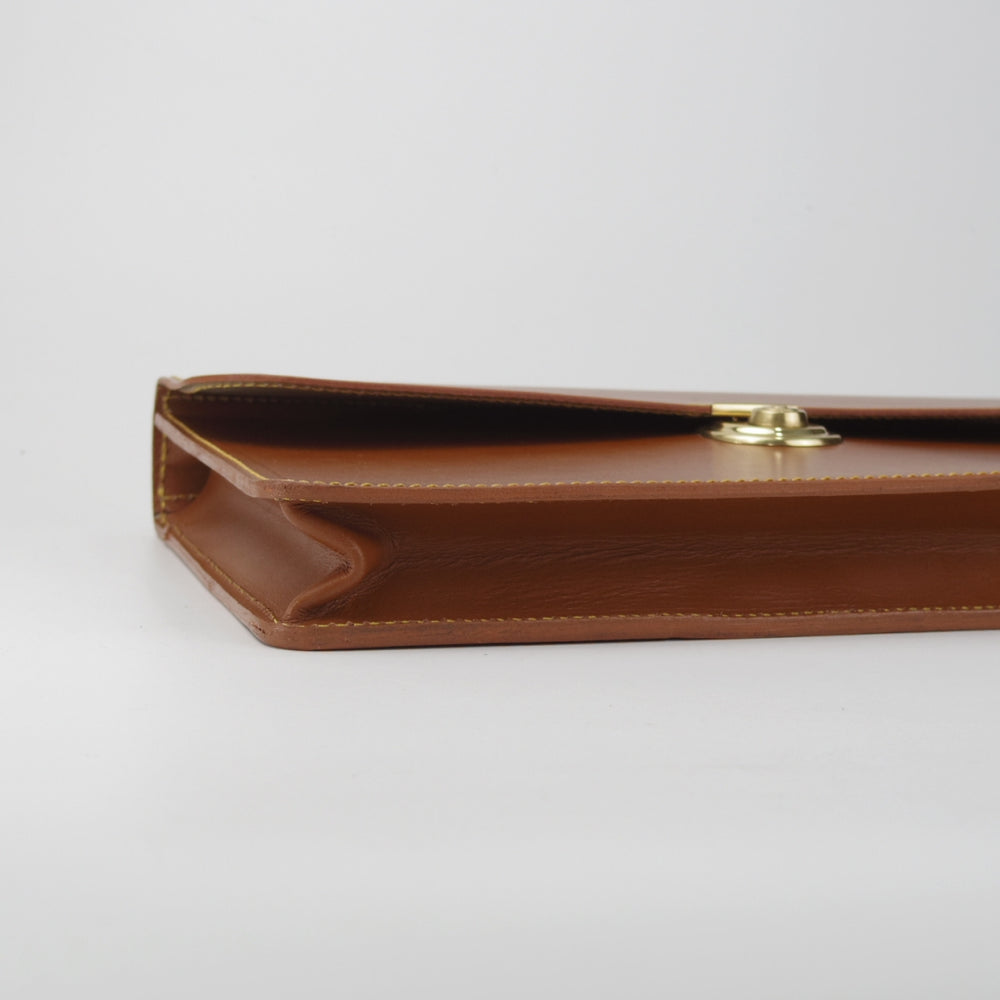 極上★(英)デンツ【英国製★レザー/ブリーフケース】メンズ/ビジネス/バッグ/ロンドンタン/茶/革/鞄/DENTS★N5973