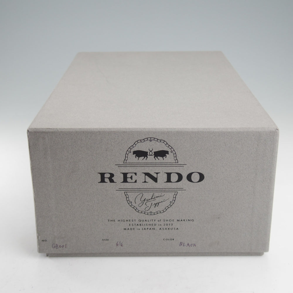 美品★(浅草)RENDO/レンド SIZE 6.5【オーダー価格￥126,500-★ユタカーフ仕様/GB001】Uチップ/黒/メンズ★o524