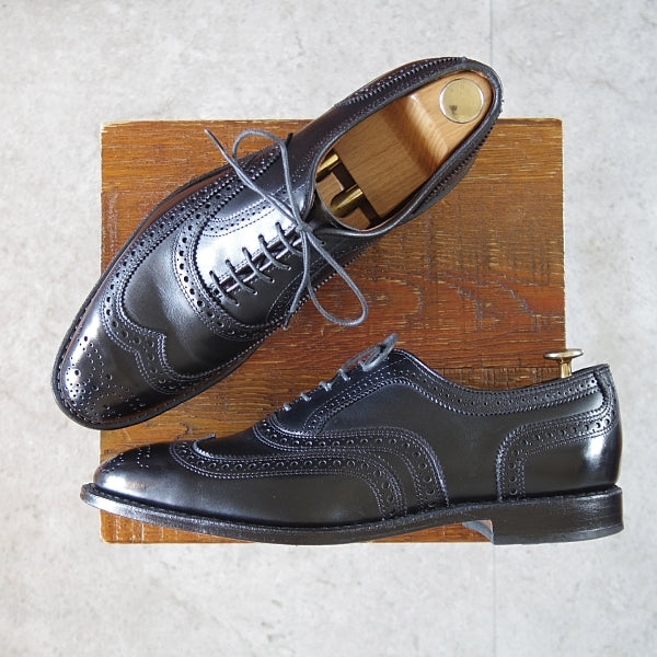 美品★(米)アレンエドモンズ 8D【現行定価10万円以上★McAllister/フルブローグ】カーフ/黒/メンズ/ALLEN EDMONDS★n501
