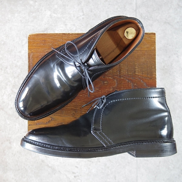 極上★オールデン 8D【定価￥216,700-★コードバン仕様/1340/ビームス別注】バリーラスト/チャッカブーツ/黒/メンズ/ALDEN★n503