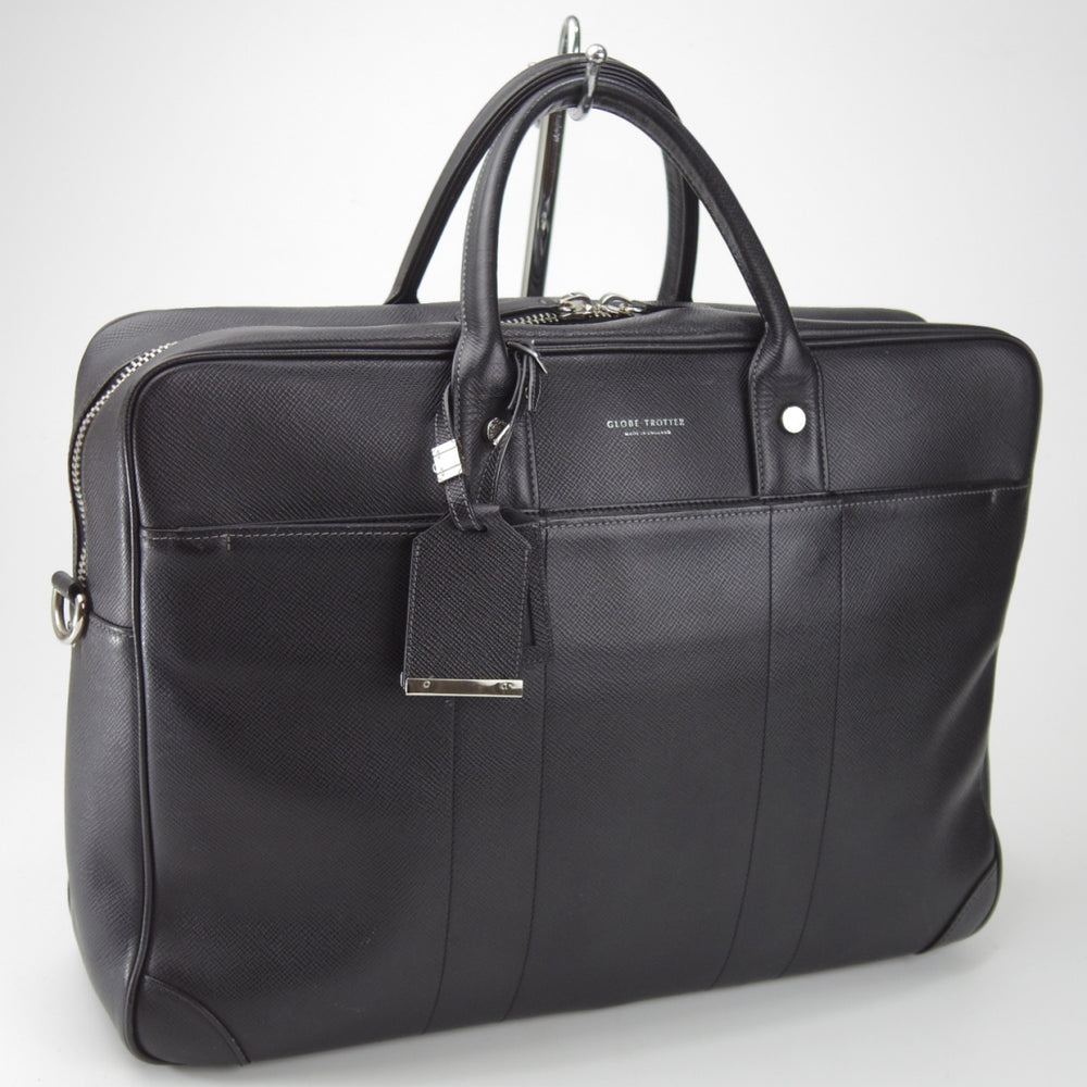極上★(英)グローブ・トロッター【定価15万円以上★ジェットコレクション/ブリーフケース】ビジネス/バッグ/黒/GLOBE TROTTER★N5975