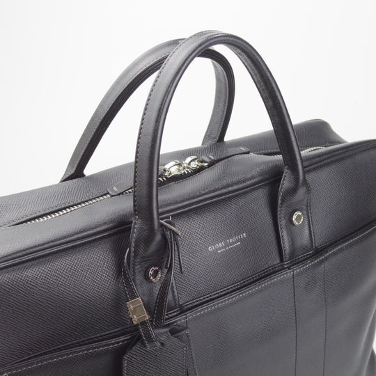 極上★(英)グローブ・トロッター【定価15万円以上★ジェットコレクション/ブリーフケース】ビジネス/バッグ/黒/GLOBE TROTTER★N5975