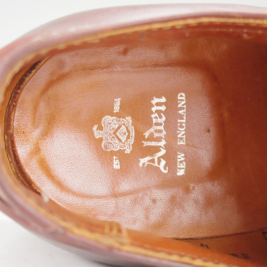 ★オールデン 7.5D【現行定価17万円以上★インディーOX/4002/クロムエクセルレザー】Uチップ/トゥルーバランスラスト/茶/ALDEN★o525