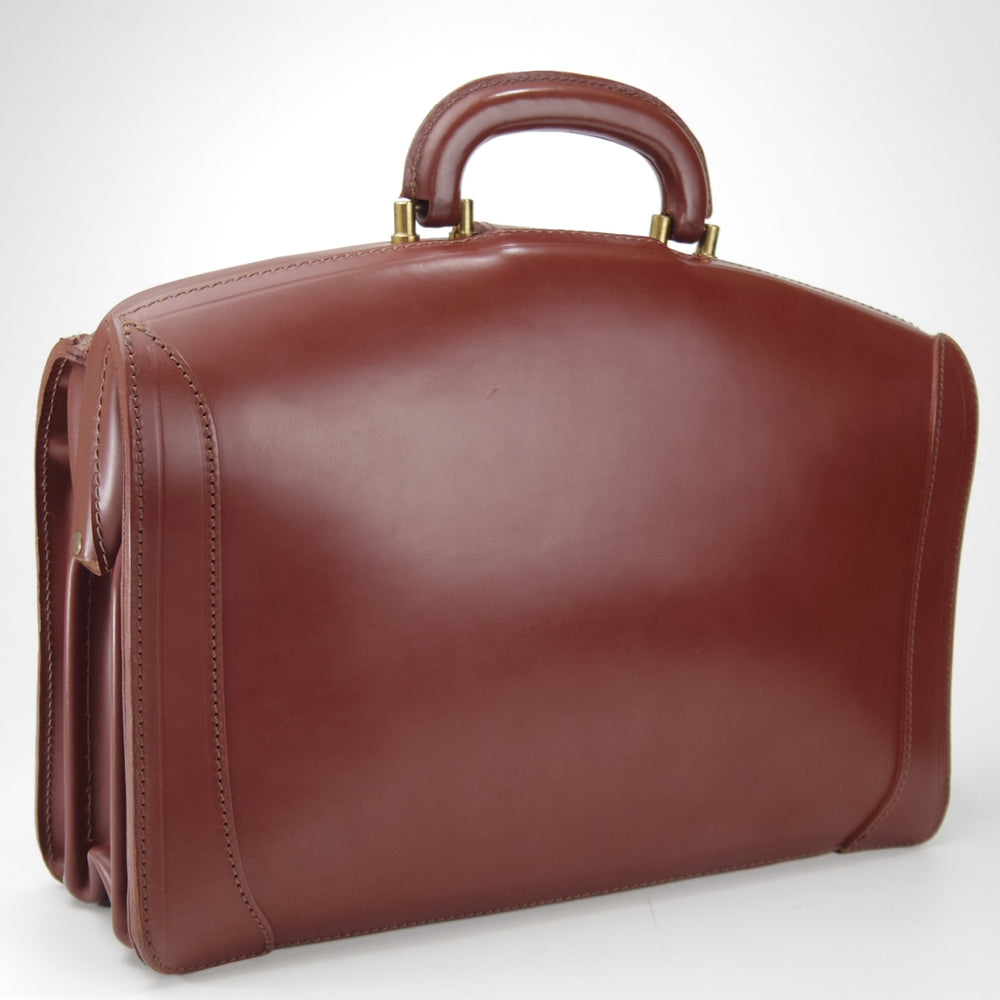 ★(英)Lloyd's/ロイズラゲッジ【貴重★ロイドフットウェア取扱/ダレスバッグ】ブリーフケース/メンズ/ビジネス/バッグ/茶/革/鞄★N5976