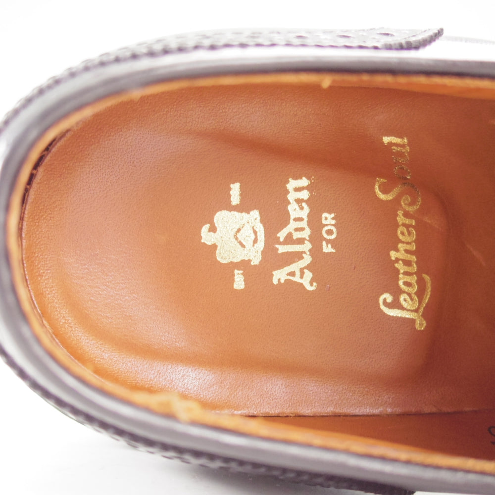 使用数回★オールデン 8D【現行定価17万円以上★(ハワイ)Leather Soul別注/967】アバディーンラスト/フルブローグ/カーフ/黒/ALDEN★o526