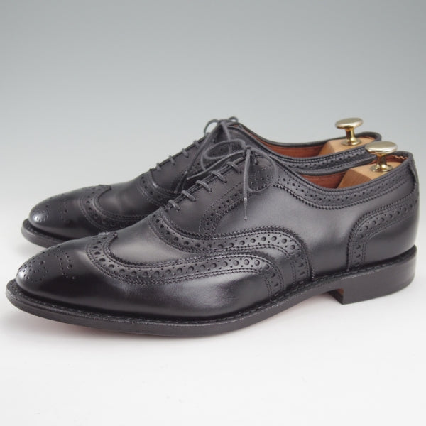 美品★(米)アレンエドモンズ 8D【現行定価10万円以上★McAllister/フルブローグ】カーフ/黒/メンズ/ALLEN EDMONDS★n501