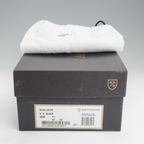 美品★(米)アレンエドモンズ 8D【現行定価10万円以上★McAllister/フルブローグ】カーフ/黒/メンズ/ALLEN EDMONDS★n501