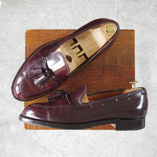 極上★オールデン 8D【定価￥217,800-★コードバン仕様/563】タッセルローファー/アバディーンラスト/#8/赤茶/メンズ/ALDEN★o544