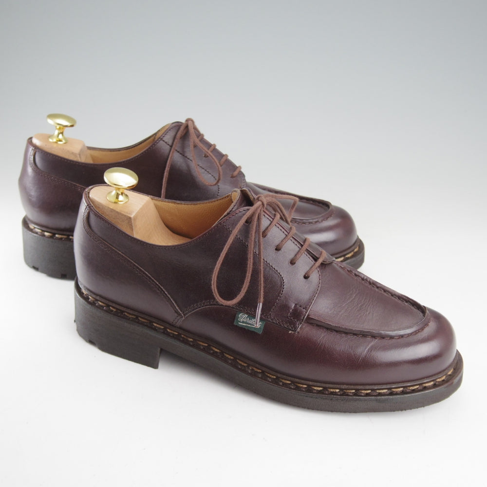 極美品★パラブーツ SIZE 6【定価￥99,000-★シャンボード/CHAMBORD】Uチップ/TEXソール/リスレザー/CAFE/濃茶/メンズ/ Paraboot★o533