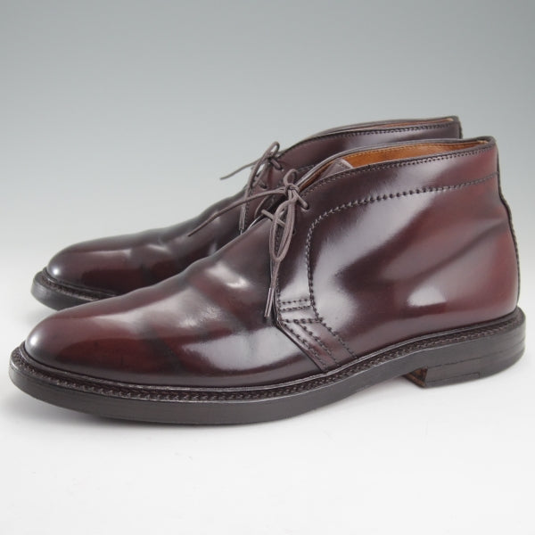 極上★オールデン 8D【定価￥216,700-★コードバン仕様/1339】バリーラスト/チャッカブーツ/#8/バーガンディー/赤茶/メンズ/ALDEN★n504