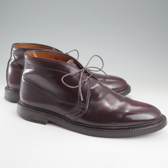 極上★オールデン 8D【定価￥216,700-★コードバン仕様/1339】バリーラスト/チャッカブーツ/#8/バーガンディー/赤茶/メンズ/ALDEN★n504