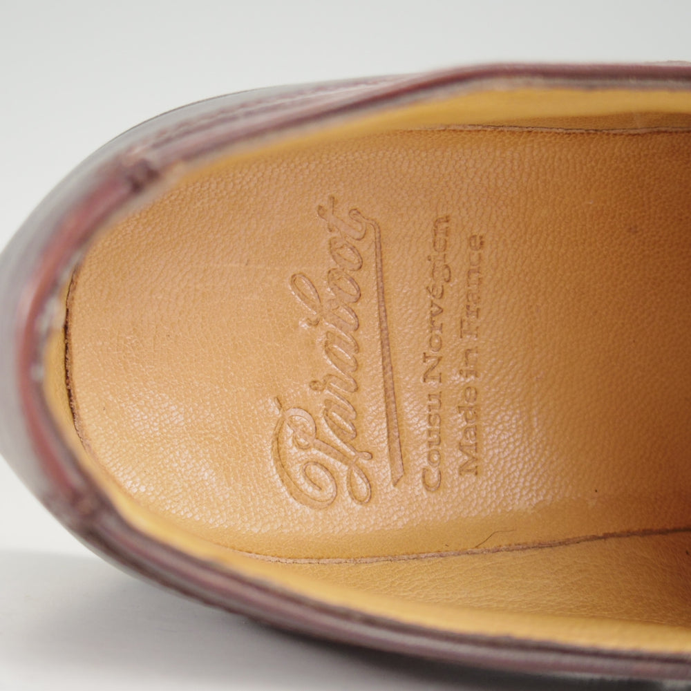 極美品★パラブーツ SIZE 6【定価￥99,000-★シャンボード/CHAMBORD】Uチップ/TEXソール/リスレザー/CAFE/濃茶/メンズ/ Paraboot★o533