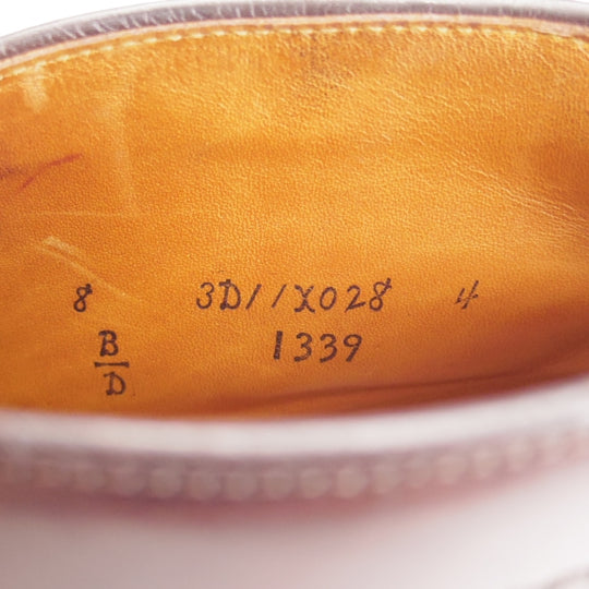 極上★オールデン 8D【定価￥216,700-★コードバン仕様/1339】バリーラスト/チャッカブーツ/#8/バーガンディー/赤茶/メンズ/ALDEN★n504