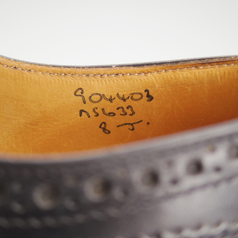 美品★トリッカーズ SIZE 8【定価￥132,000-★ダイナイトソール/BOURTON/バートン】M5633/カントリーシューズ/カーフ/黒/Tricker's★o534