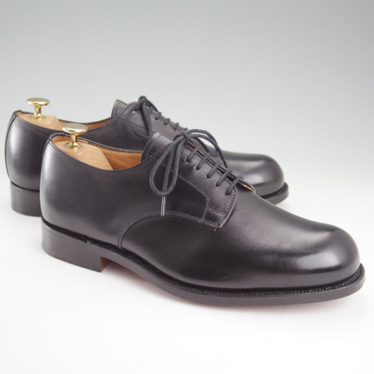 極美品★トリッカーズ SIZE 7.5【定価￥132,000-★プレーントゥ/8111】ポストマンシューズ/カーフ/黒/メンズ/Tricker's★n505