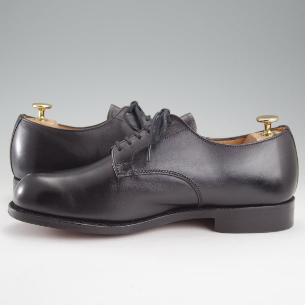 極美品★トリッカーズ SIZE 7.5【定価￥132,000-★プレーントゥ/8111】ポストマンシューズ/カーフ/黒/メンズ/Tricker's★n505