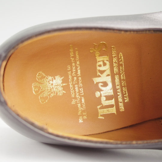 極美品★トリッカーズ SIZE 7.5【定価￥132,000-★プレーントゥ/8111】ポストマンシューズ/カーフ/黒/メンズ/Tricker's★n505