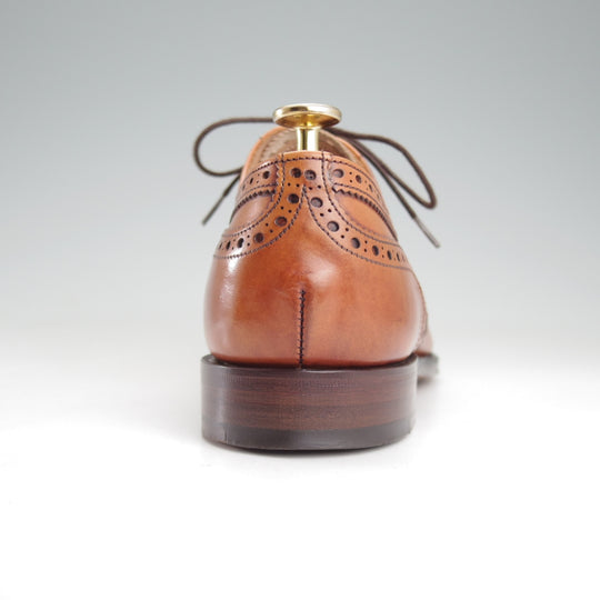 極美品★(英)チーニー 6.5F【定価￥82,500-★ARTHUR 3/アーサー/125ラスト】フルブローグ/カーフ/DARK LEAF BURNISHED/茶/CHEANEY★o535