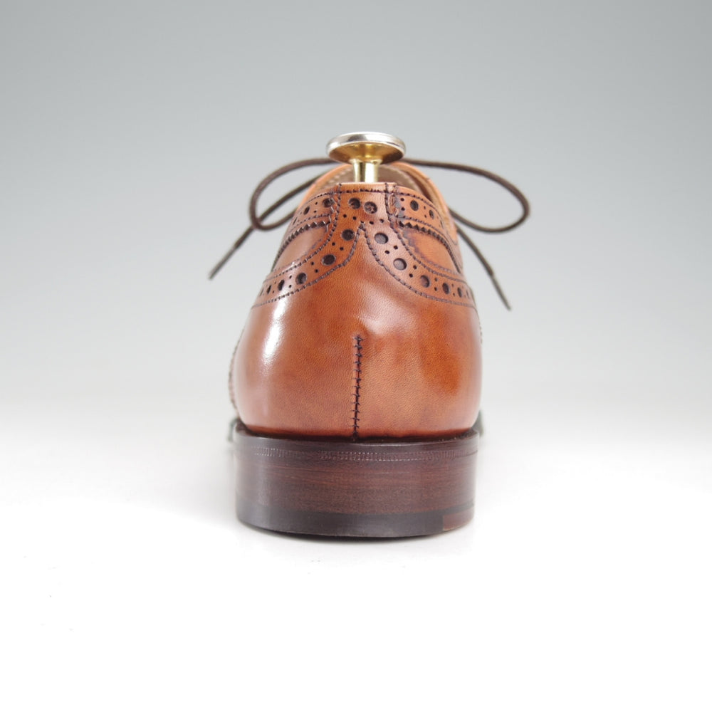 極美品★(英)チーニー 6.5F【定価￥82,500-★ARTHUR 3/アーサー/125ラスト】フルブローグ/カーフ/DARK LEAF BURNISHED/茶/CHEANEY★o535